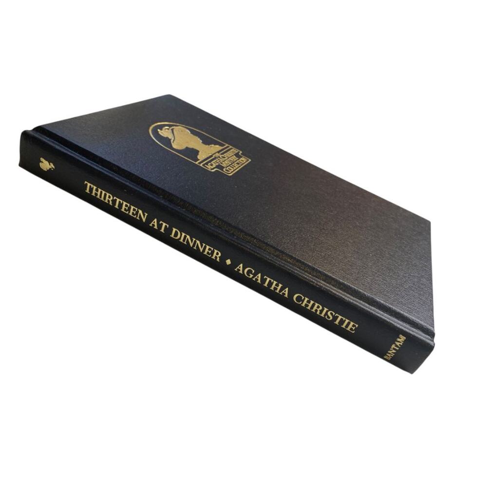 Agatha Christie Mystery Collection Bantam Leatherette Thirteen at Dinner 1980s